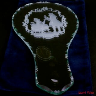 Alternative view of 手鏡 No.0153 BAROCO PLAC / 200mm CZECH REPUBLIC TOMAS GLASS s.r.o. HAND MADE